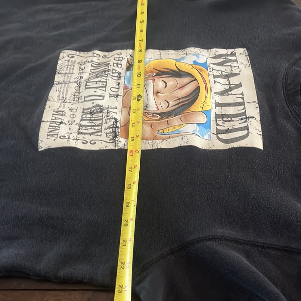 Japanese Brand x ONE PIECE Vintage Monkey D LUFFY Wanted Sweatshirt by Baleno - Picture 13 of 16